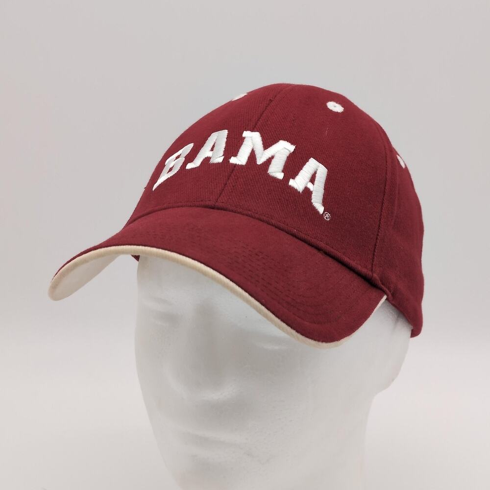 Alabama Crimson Tide Hat Mens One Size Strap Back Red NCAA Football Cap